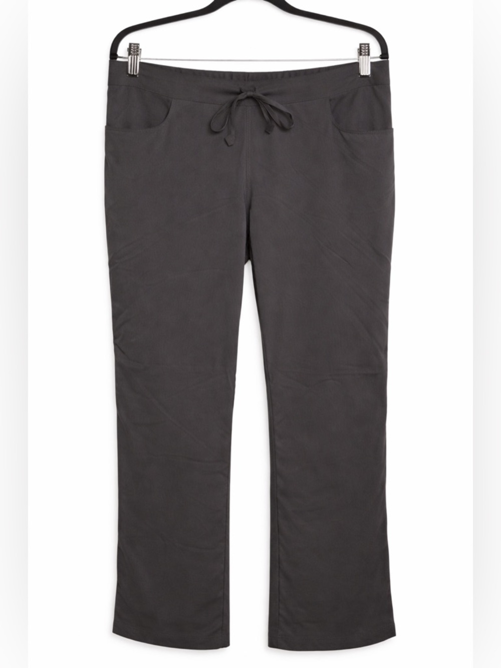 Barco Scrub Pants Gray L Drawstring Comfort Nurse Workwear Stretch NWT